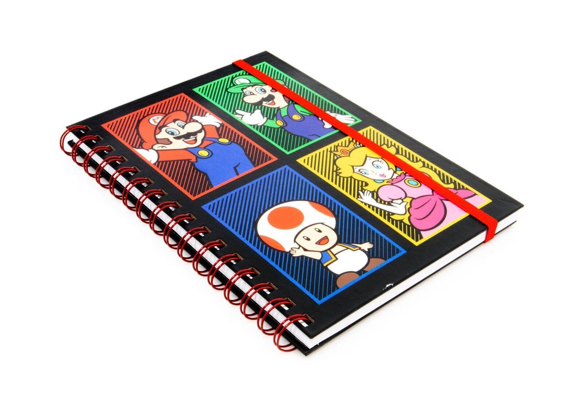 Super Mario A5 4 - colour notitieblok - Gamesellers.nl