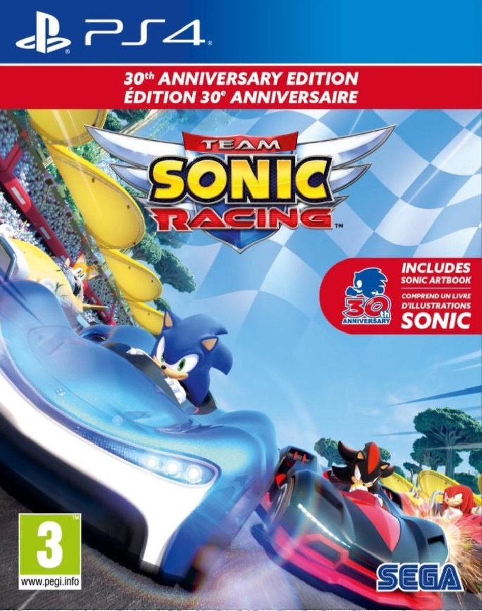 Team Sonic racing 30th anniversary edition incl. Sonic artbook - Gamesellers.nl