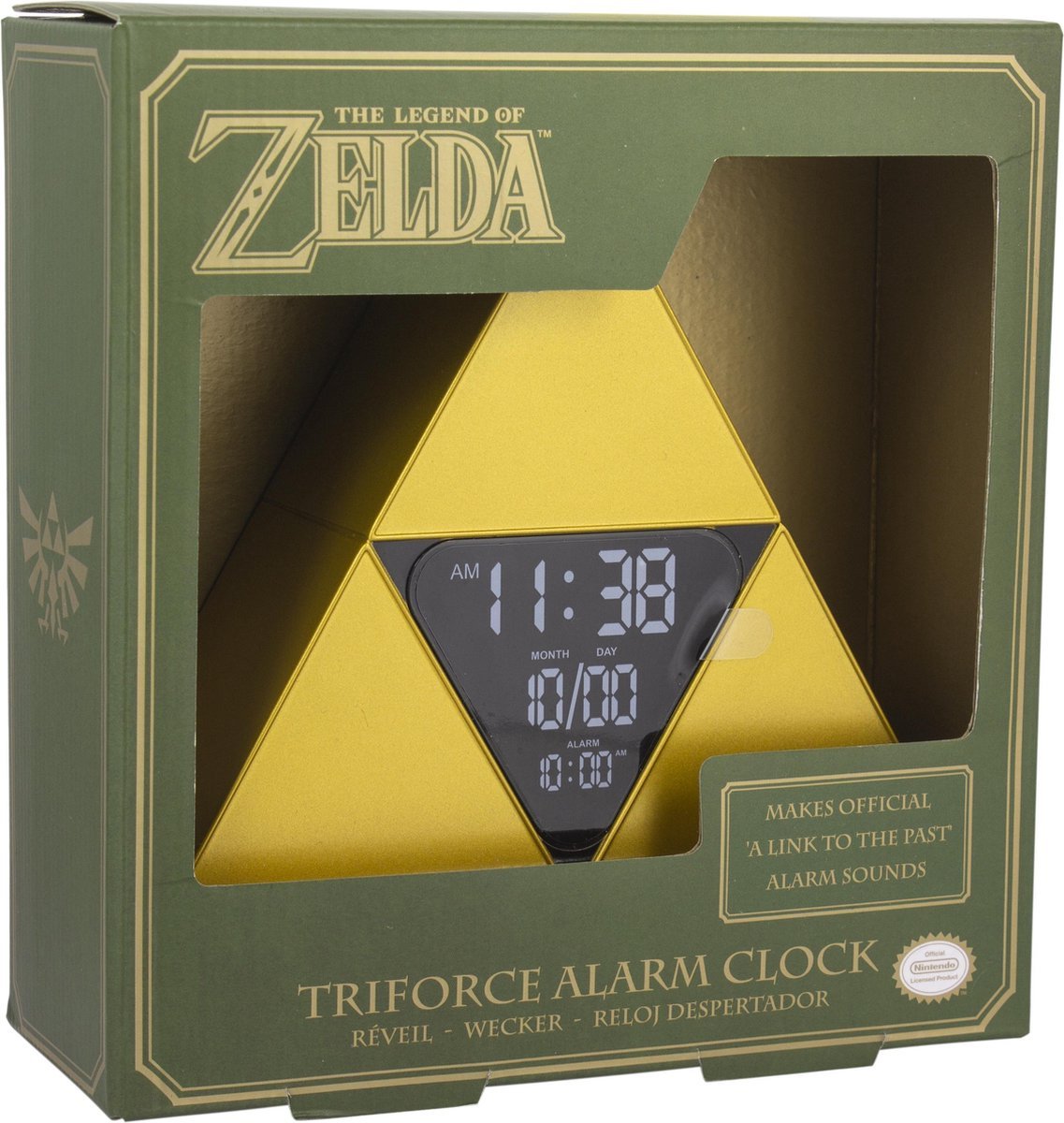 The Legend of Zelda Triforce Alarm Clock - Gamesellers.nl