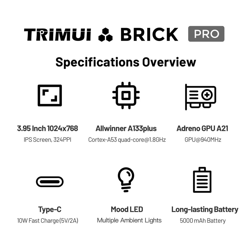 Trimui Brick Pro - Gamesellers.nl