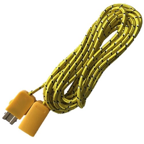 Verlengkabel voor Nintendo NES / SNES classic mini controller nylon geel 3 meter - Gamesellers.nl