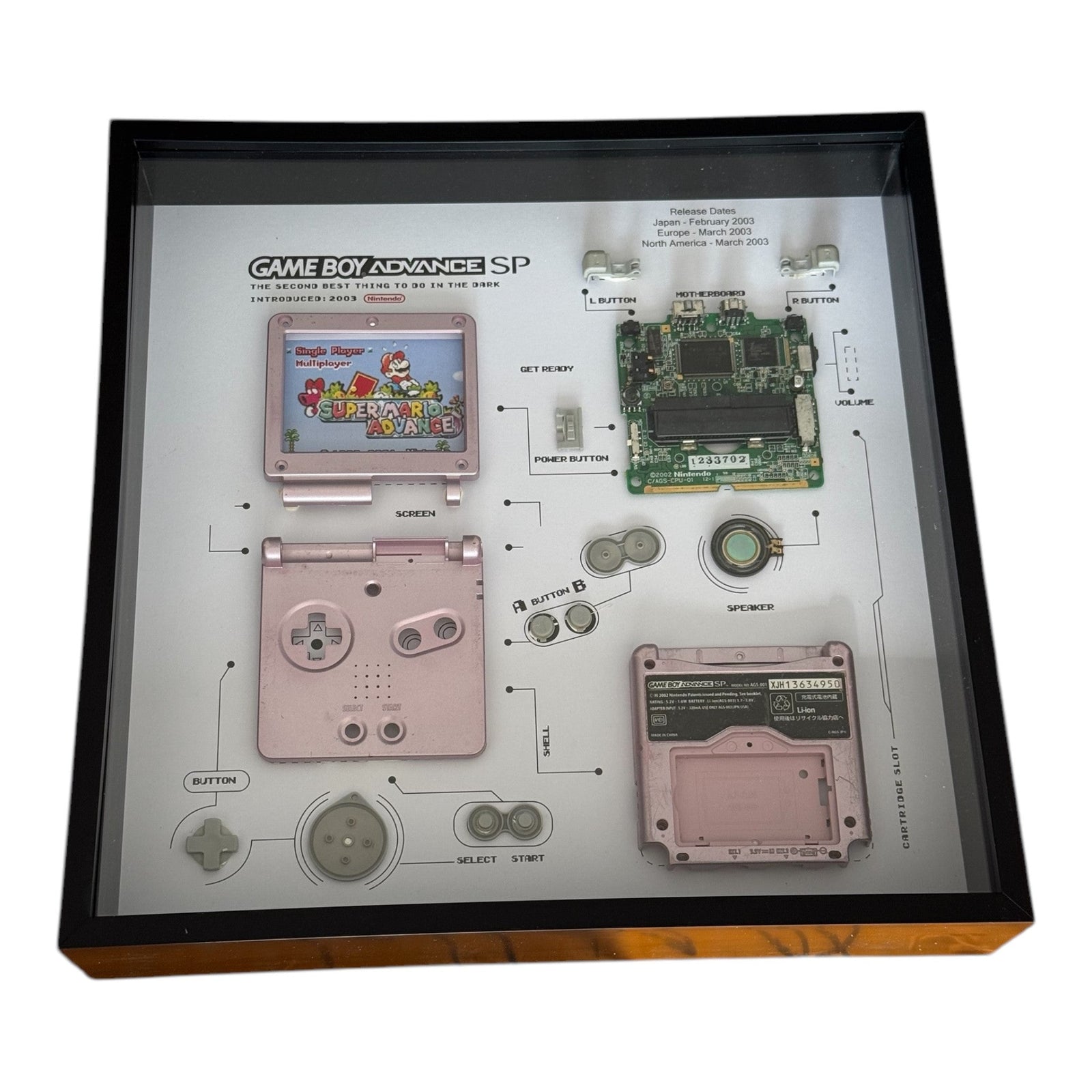 Wall Art - Game Boy Advance SP roze - Gamesellers.nl
