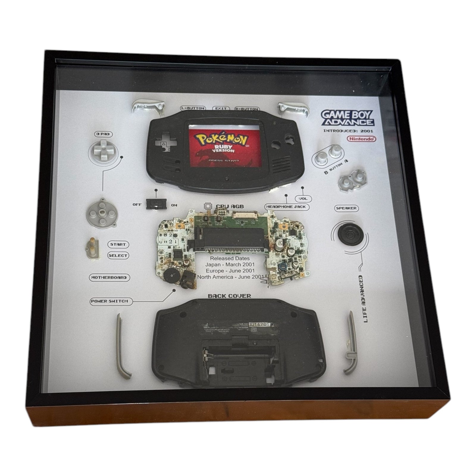 Wall Art - Game Boy Advance zwart - Gamesellers.nl