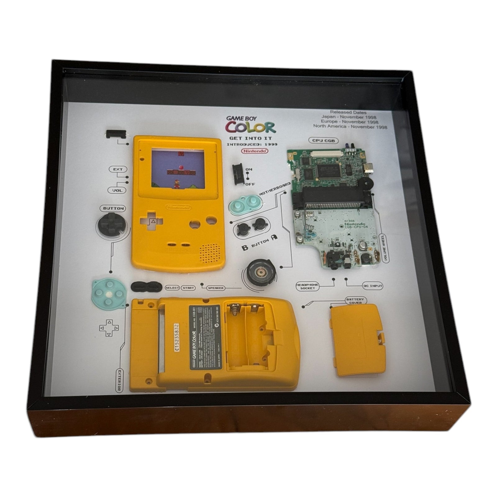 Wall Art - Game Boy Color geel - Gamesellers.nl