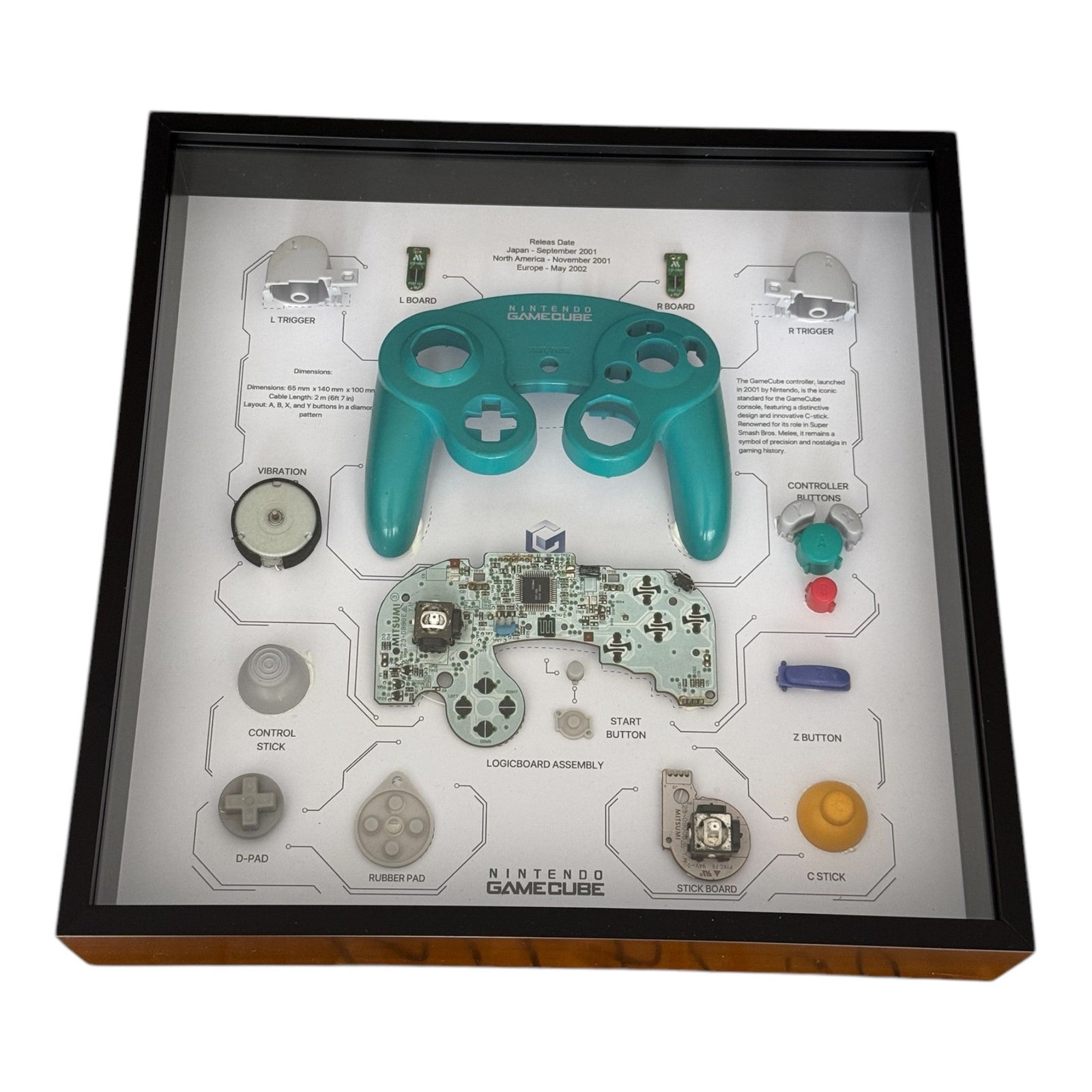 Wall Art - Gamecube controller blauw - Gamesellers.nl