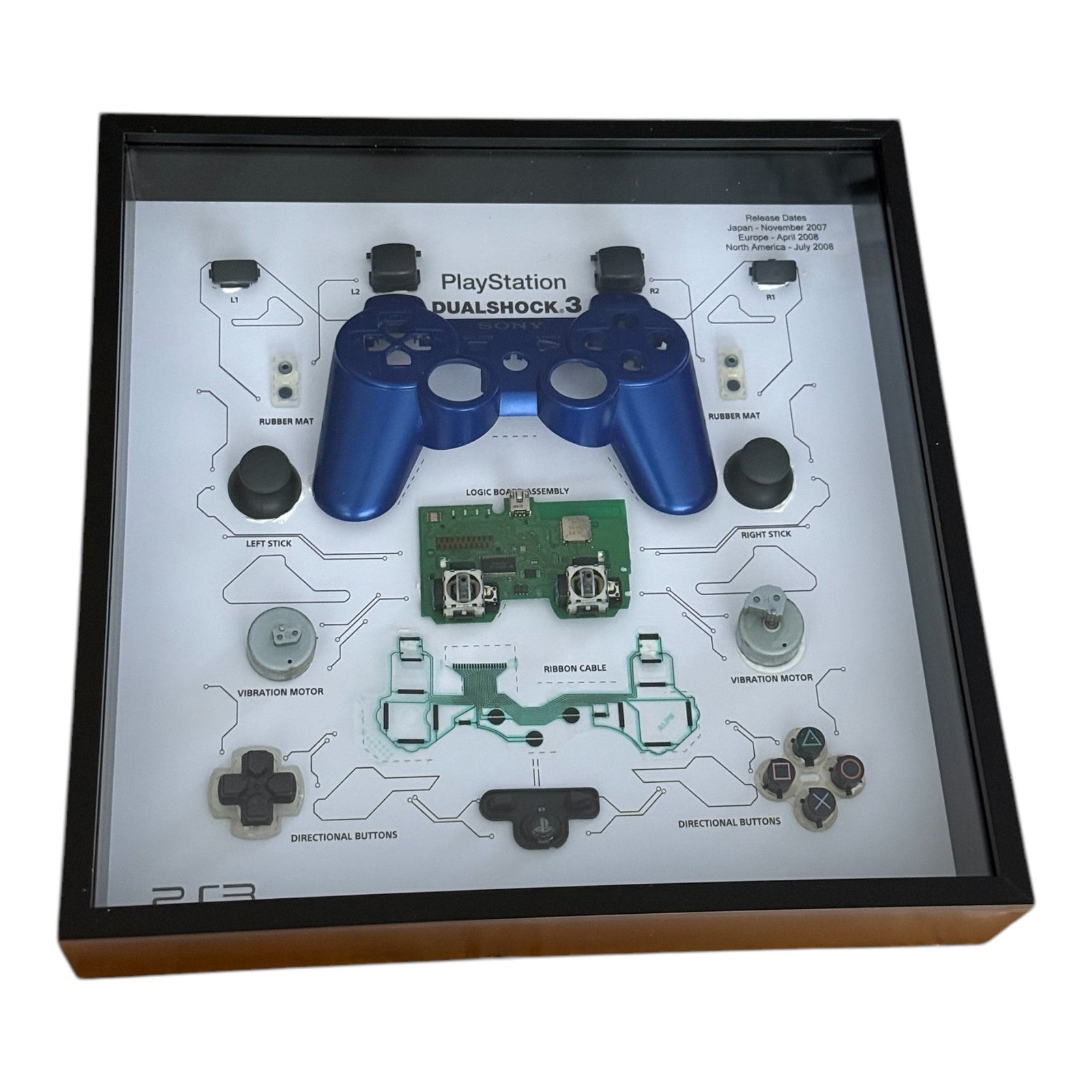 Wall Art - Playstation 3 controller blauw - Gamesellers.nl