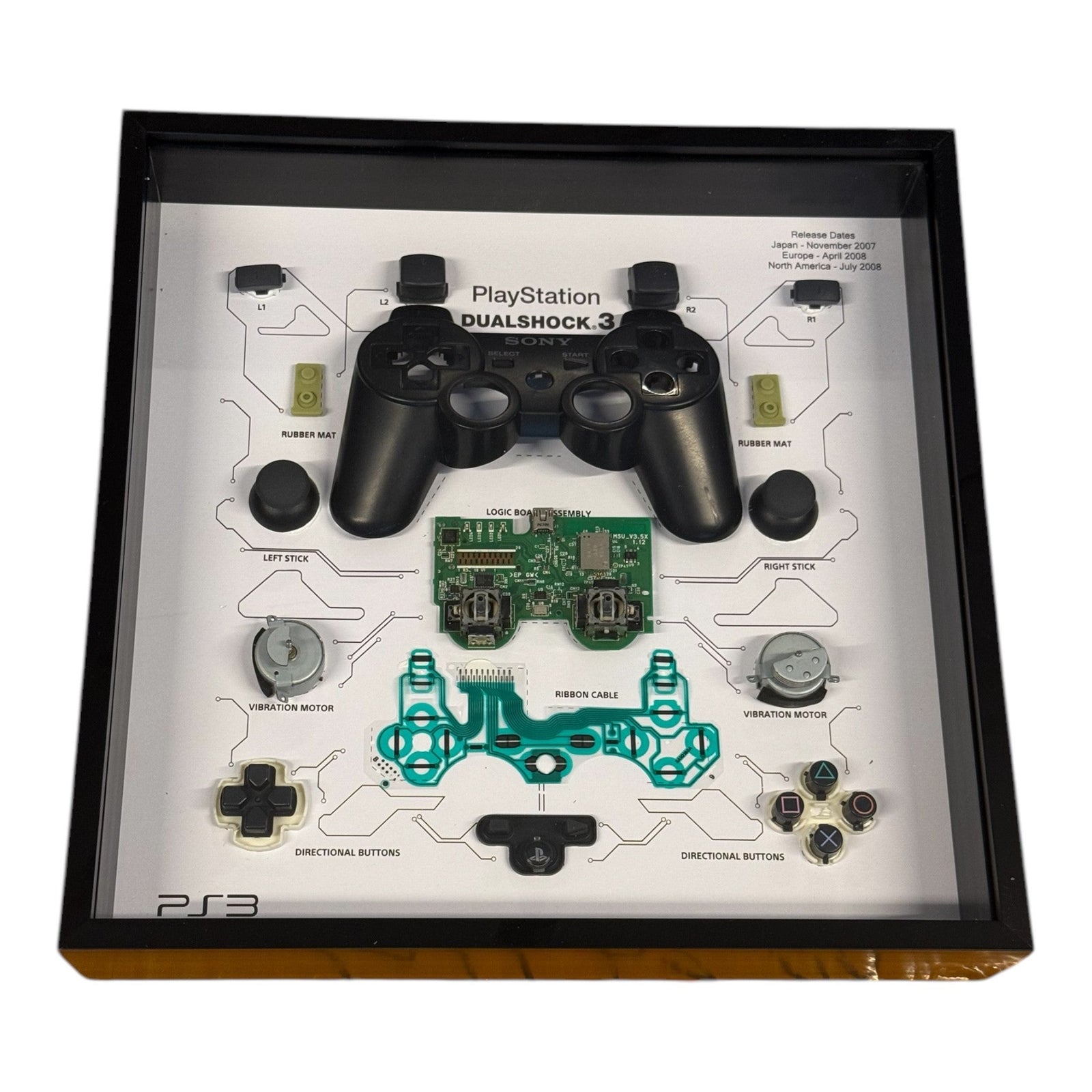 Wall Art - Playstation 3 controller zwart - Gamesellers.nl