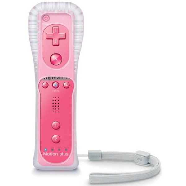 Wii remote controller roze motion plus 3rd party NIEUW - Gamesellers.nl