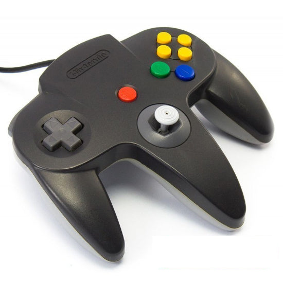 Nintendo 64 controller zwart/grijs Mario Kart edition origineel Gamesellers.nl