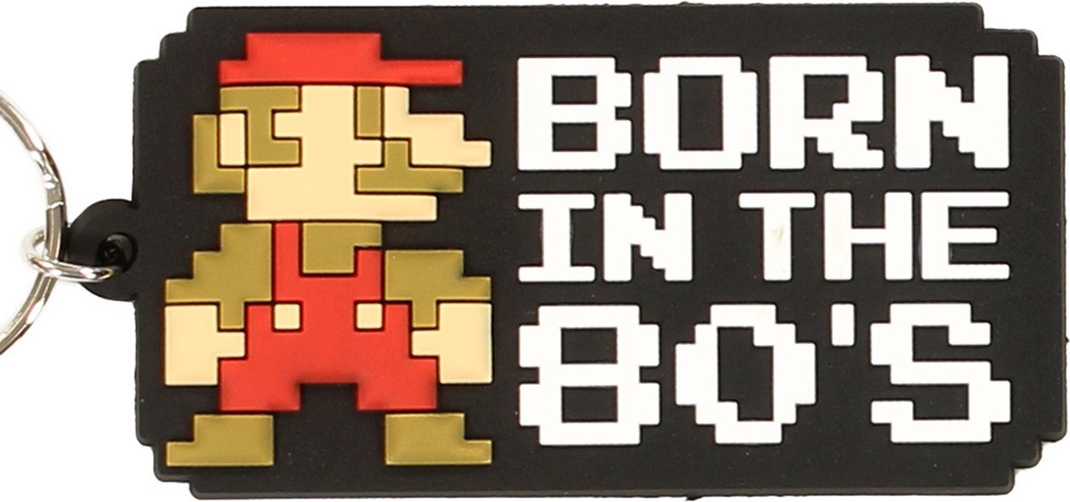 Super Mario born in the 80&#39;s Keychain Gamesellers.nl