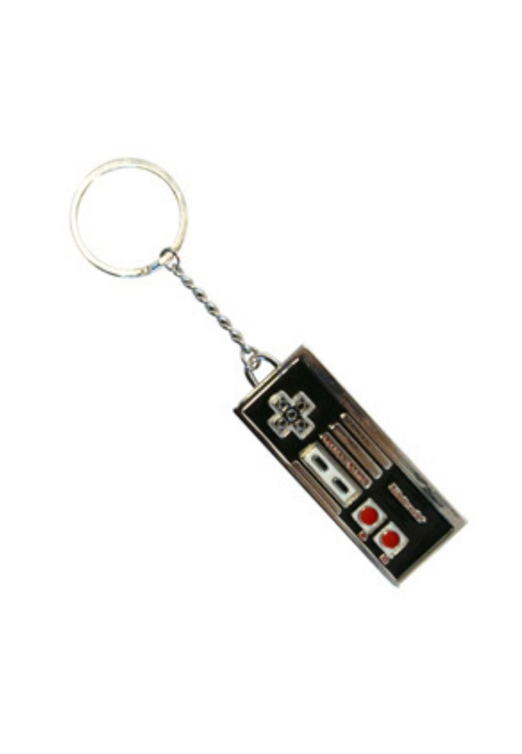 NES controller enameled metal Keychain Gamesellers.nl
