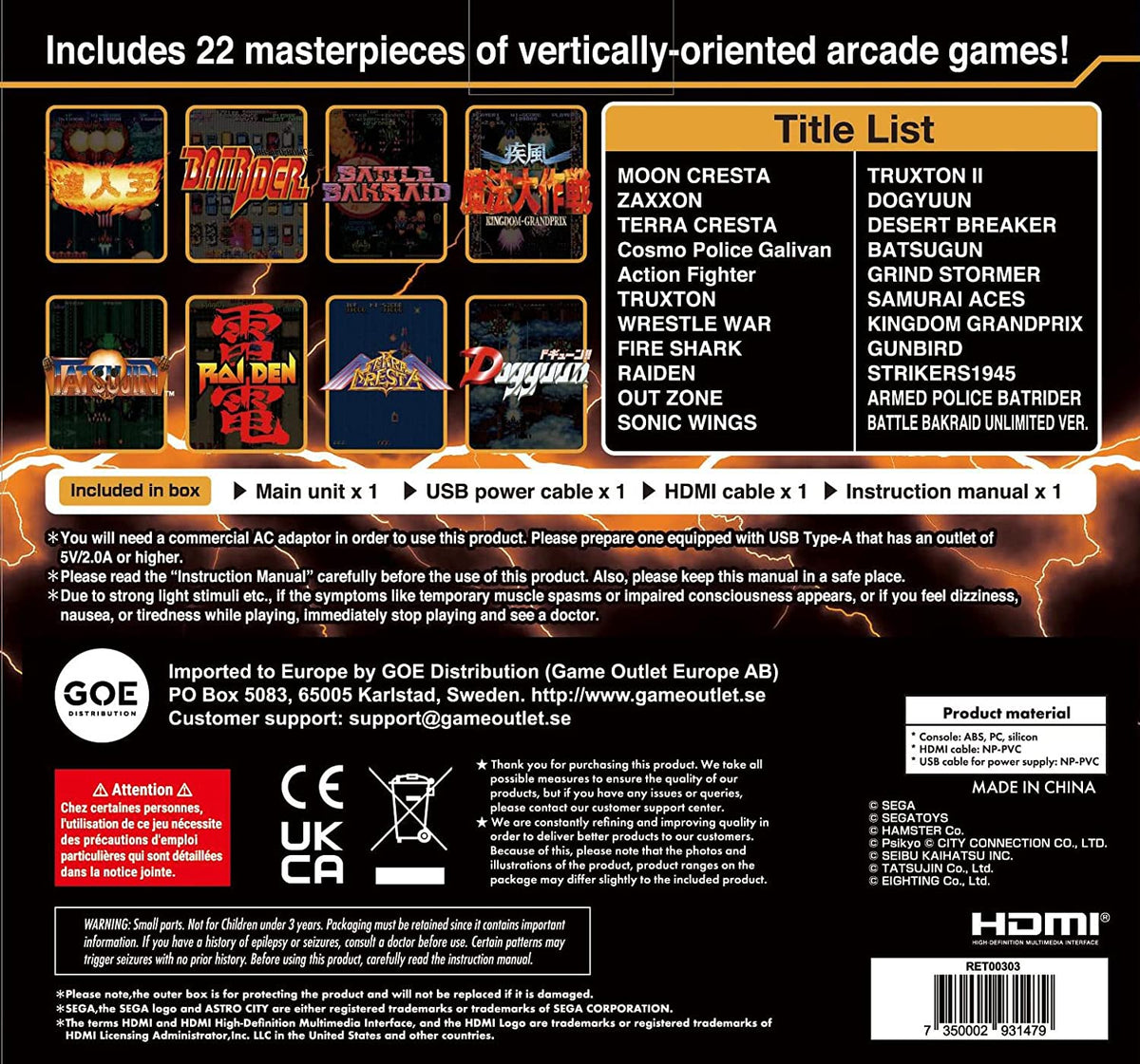 Sega Astro City Mini V Console Gamesellers.nl