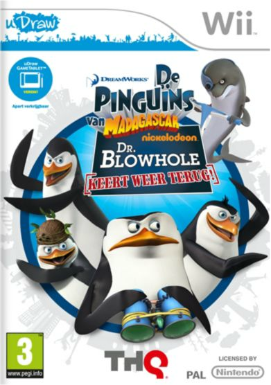 De pinguins van Madagascar - De. Blowhole keer weer terug (uDraw) Gamesellers.nl