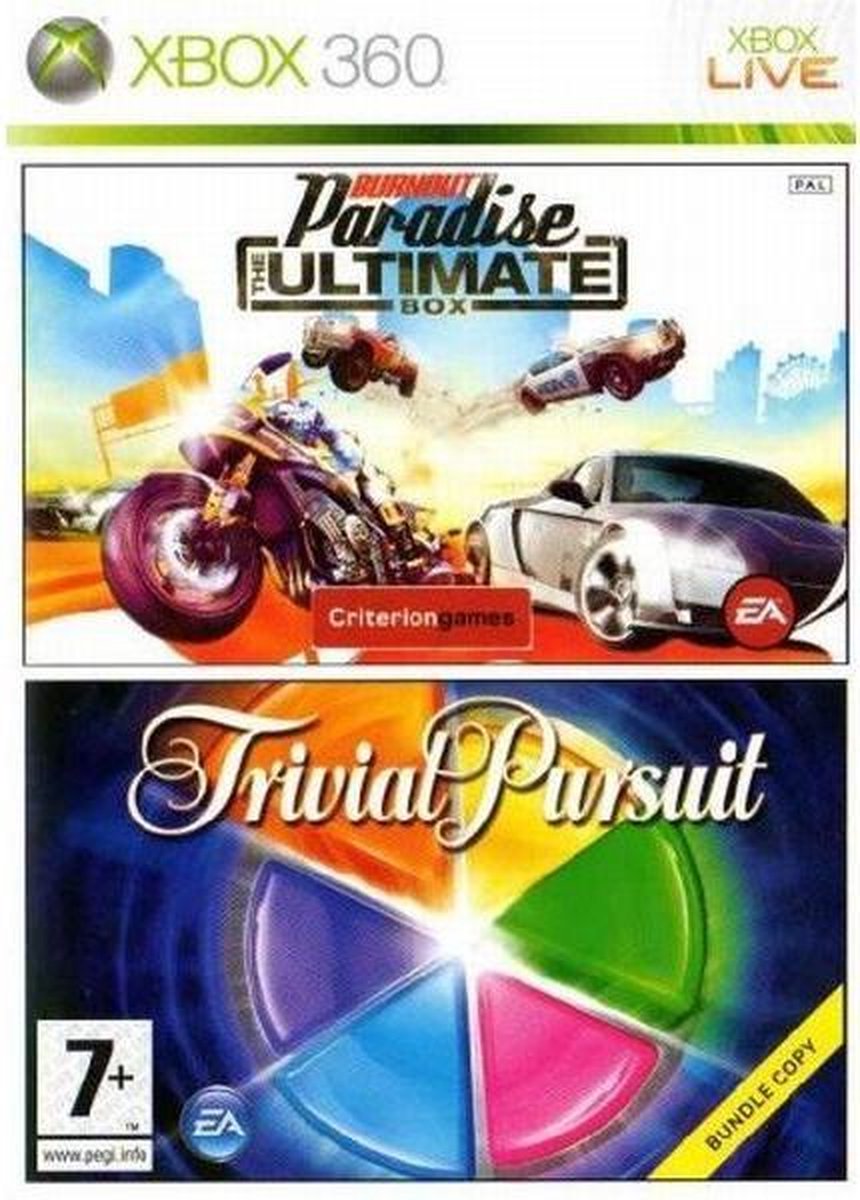 Burnout Paradise &amp; Trivial Pursuit bundle copy Gamesellers.nl