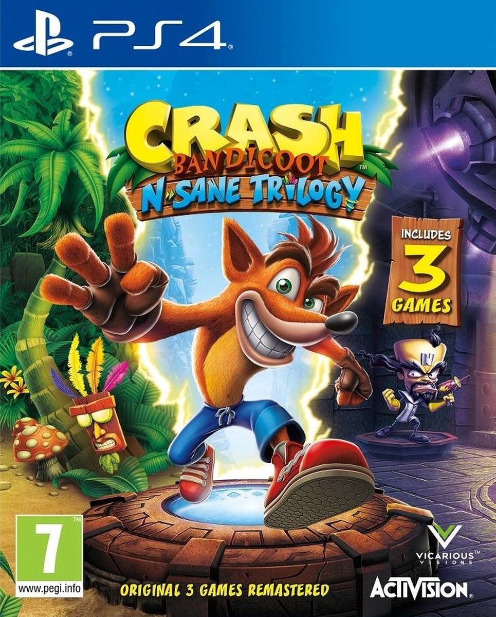 Crash Bandicoot - N&#39;Sane Trilogy Remastered V2 Gamesellers.nl