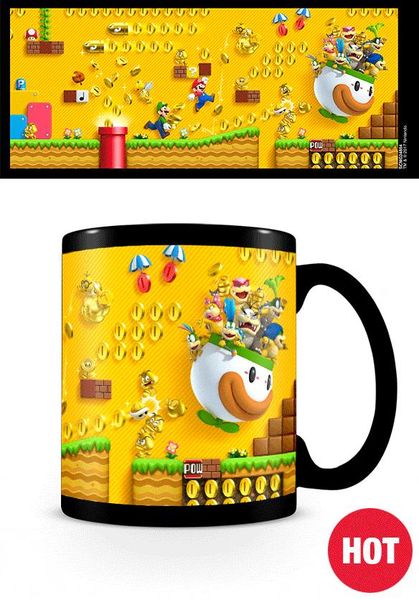 Super Mario gold coin rush heat changing mug Gamesellers.nl