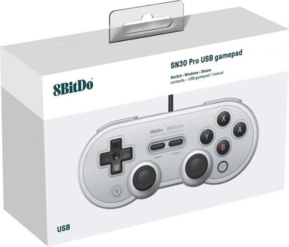 8Bitdo SN30 Pro USB Controller Grey Edition Gamesellers.nl