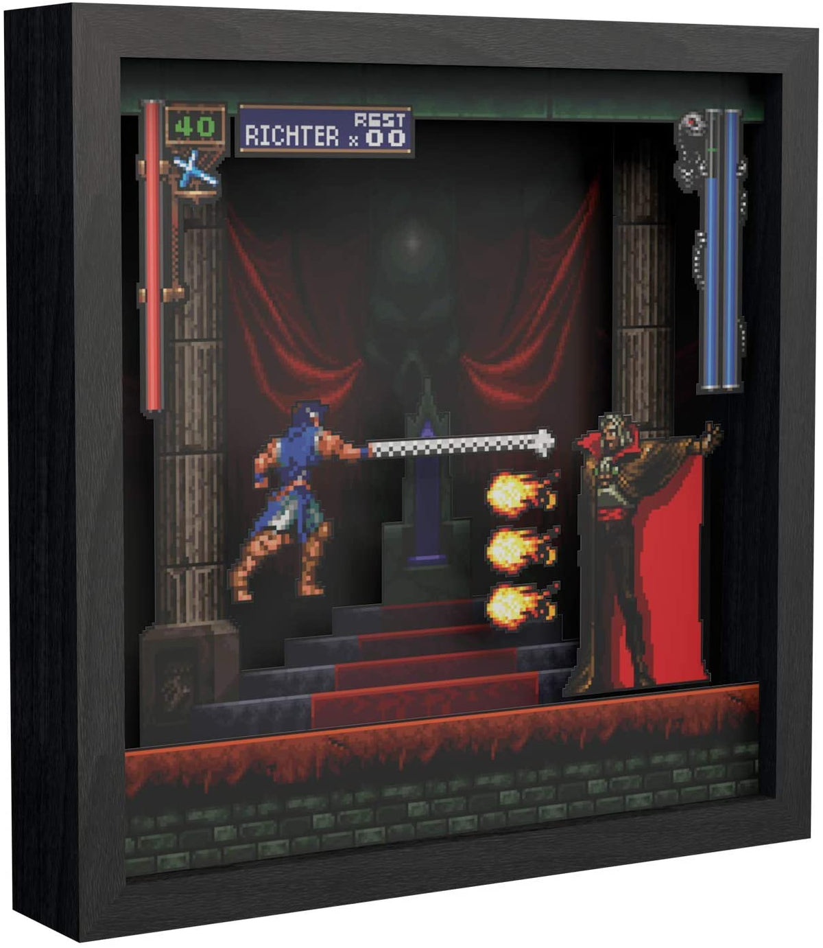 Pixel Frames - Castlevania intro Dracula Gamesellers.nl