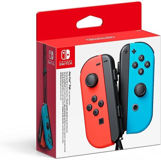 Nintendo Switch Joy-Con Controller paar - Neon Rood en Blauw Gamesellers.nl