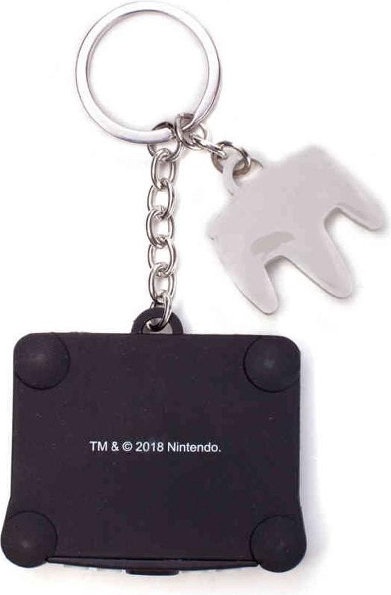 Nintendo 64 &amp; Controller 3d rubber keychain Gamesellers.nl