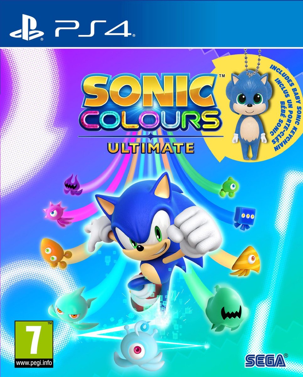Sonic Colours Ultimate Launch edition inclusief Baby Sonic keyring Gamesellers.nl