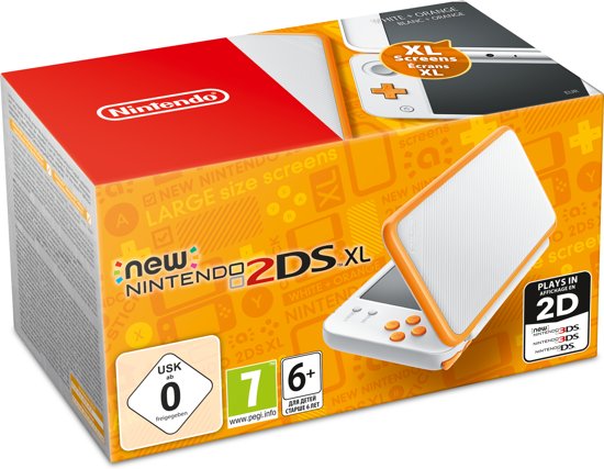 New Nintendo 2DS XL console - Wit/Oranje
