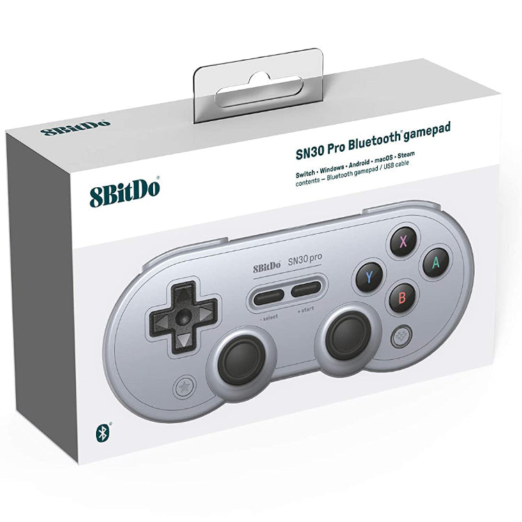 8bitdo SN30 Pro Gamepad Grey Edition bluetooth controller Gamesellers.nl