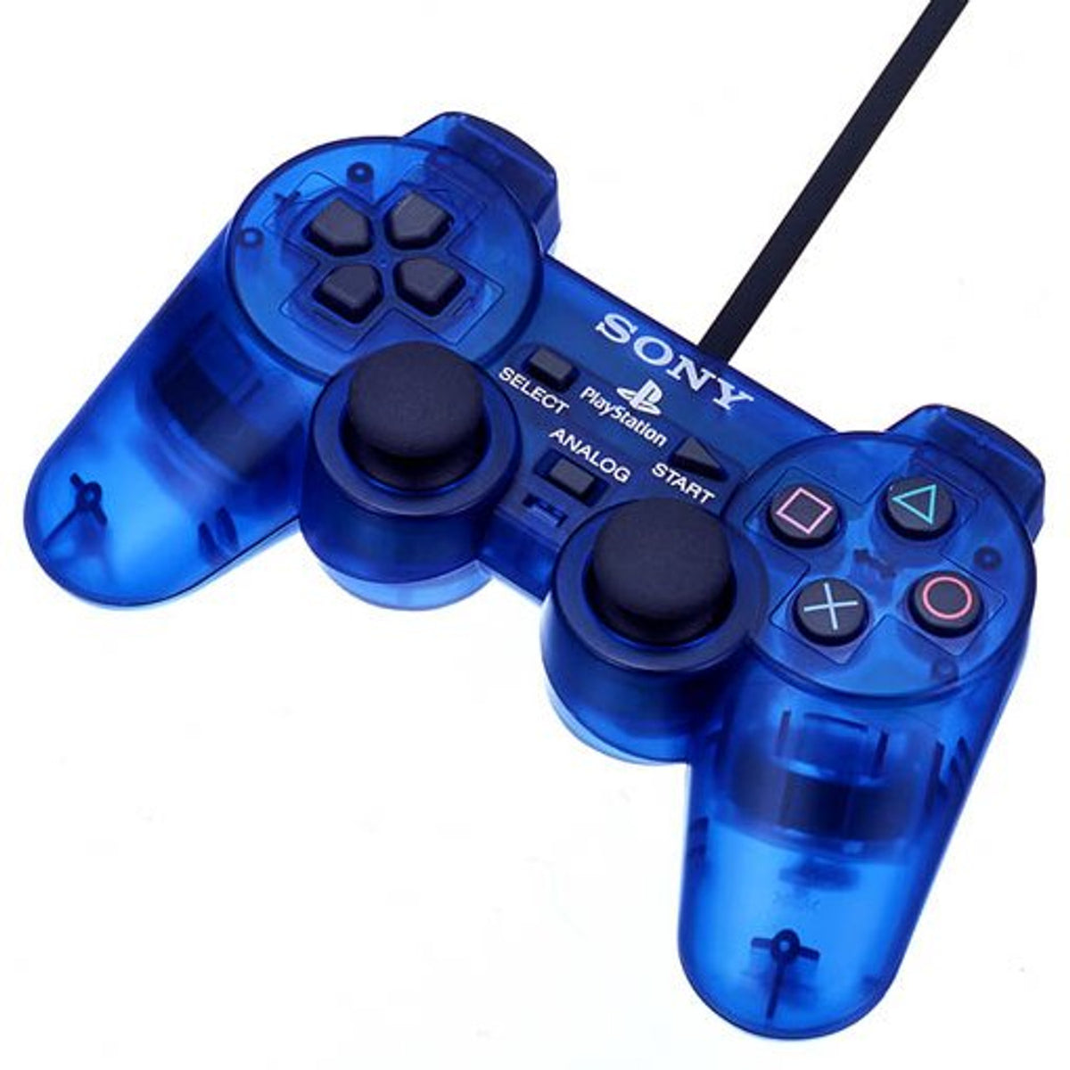 Sony Dual Shock 2 controller voor Playstation 2 Clear Ocean Blue origineel Gamesellers.nl