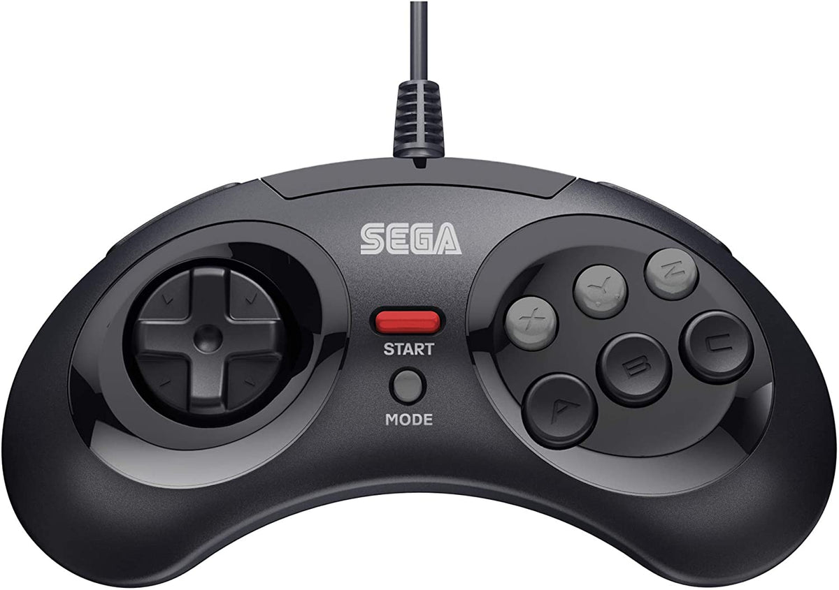 Retro-Bit Sega Mega Drive 8-button USB controller black Gamesellers.nl
