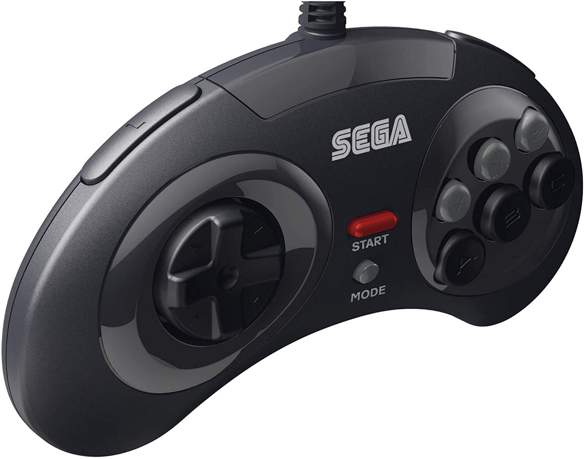 Retro-Bit Sega Mega Drive 8-button USB controller black Gamesellers.nl