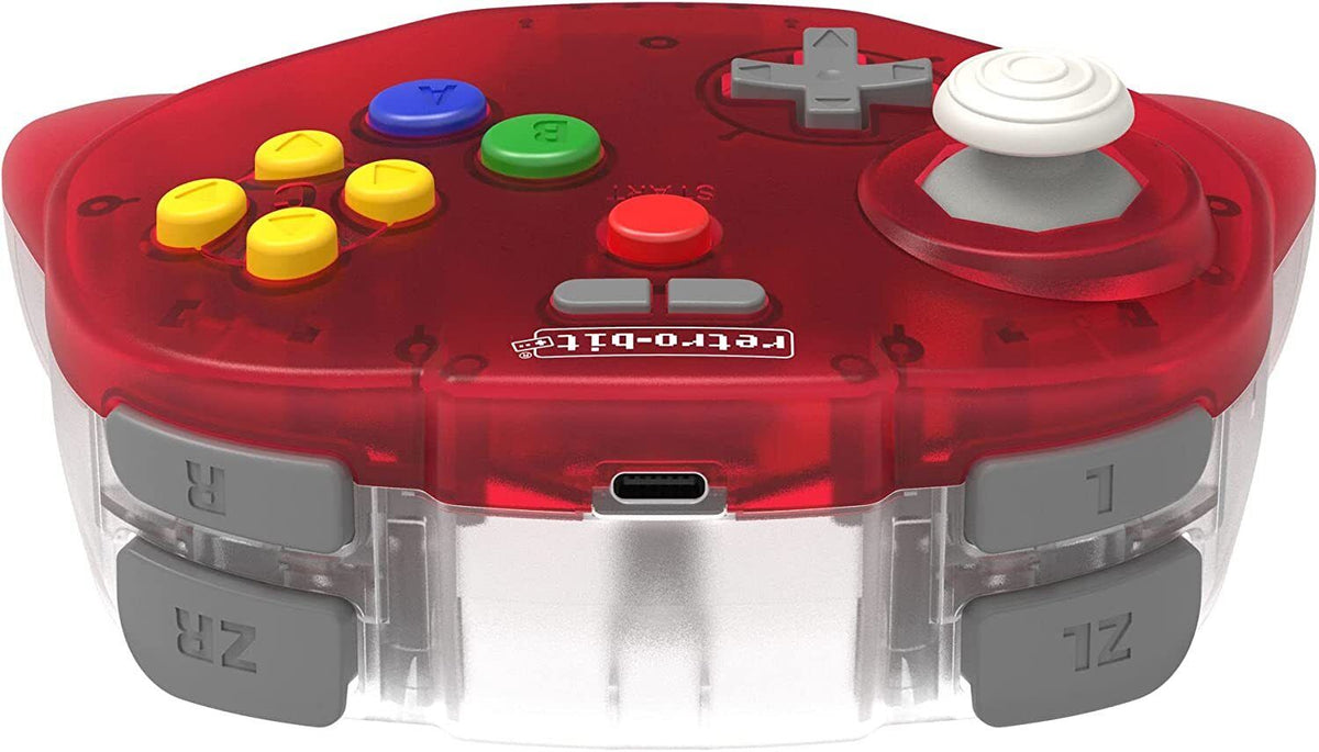 Retro-Bit Tribute 64 2.4ghz wireless controller Red Gamesellers.nl