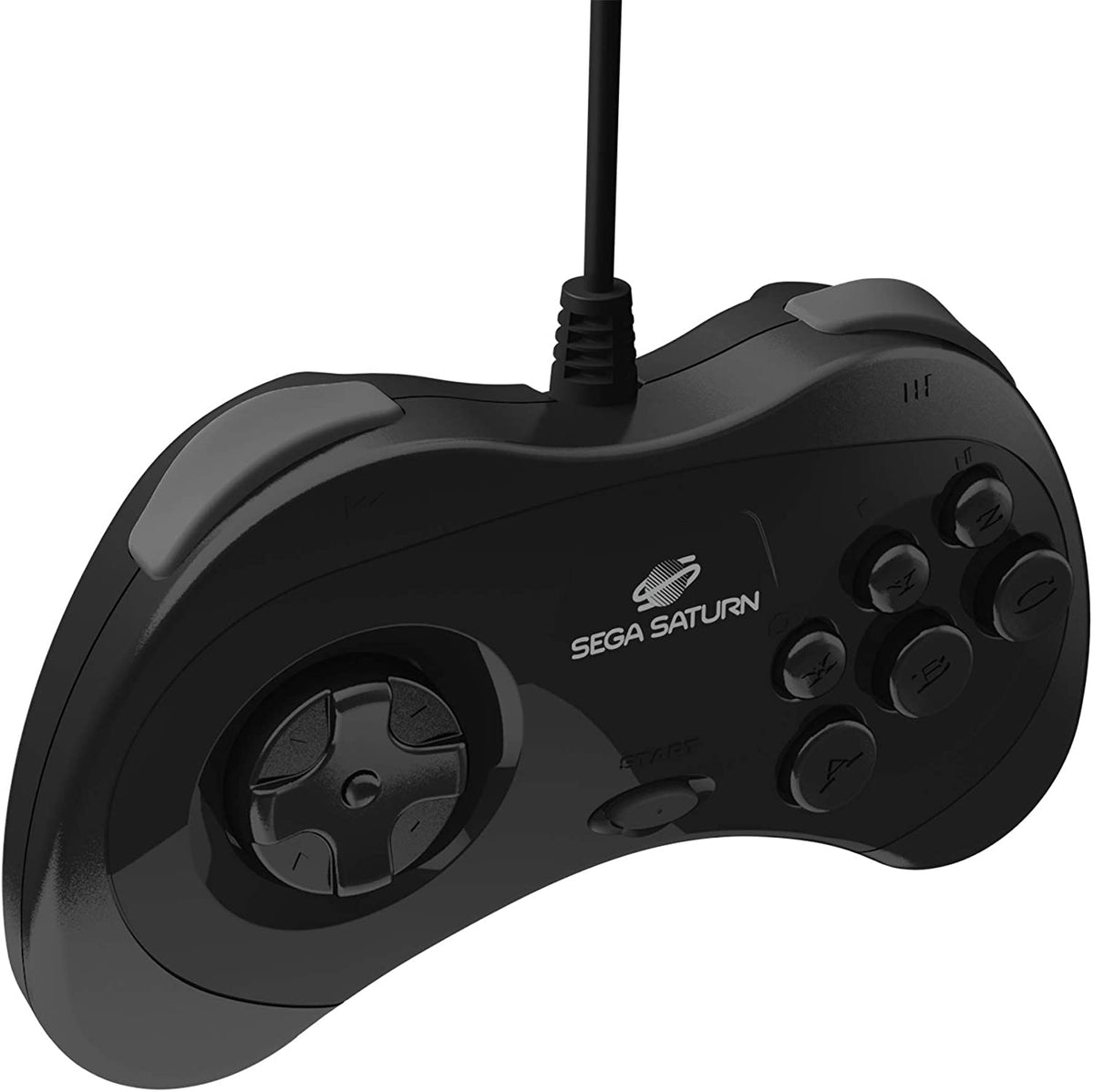 Retro-Bit Sega Saturn USB controller black Gamesellers.nl