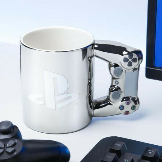 Playstation 4 silver controller mug Gamesellers.nl