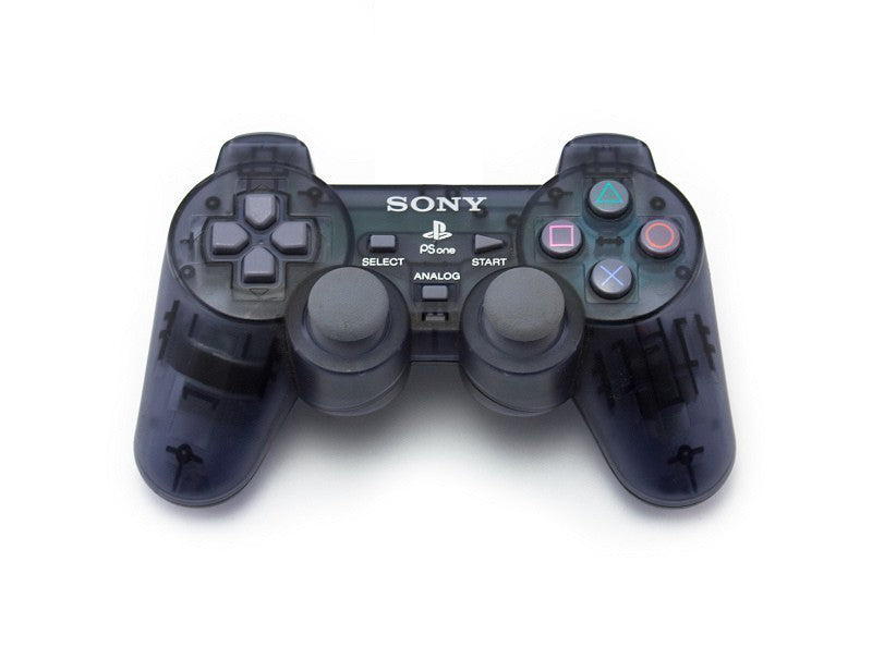 Sony Playstation 1 / PSX / PSOne Dual shock controller Transparant Black Gamesellers.nl