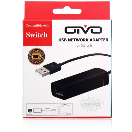 OTVO USB LAN adapter voor Nintendo Switch / Wii / Wii-U Gamesellers.nl