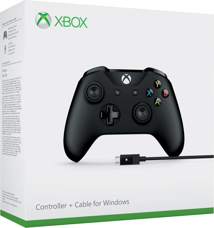 Xbox One draadloze controller+ kabel voor windows - zwart Gamesellers.nl