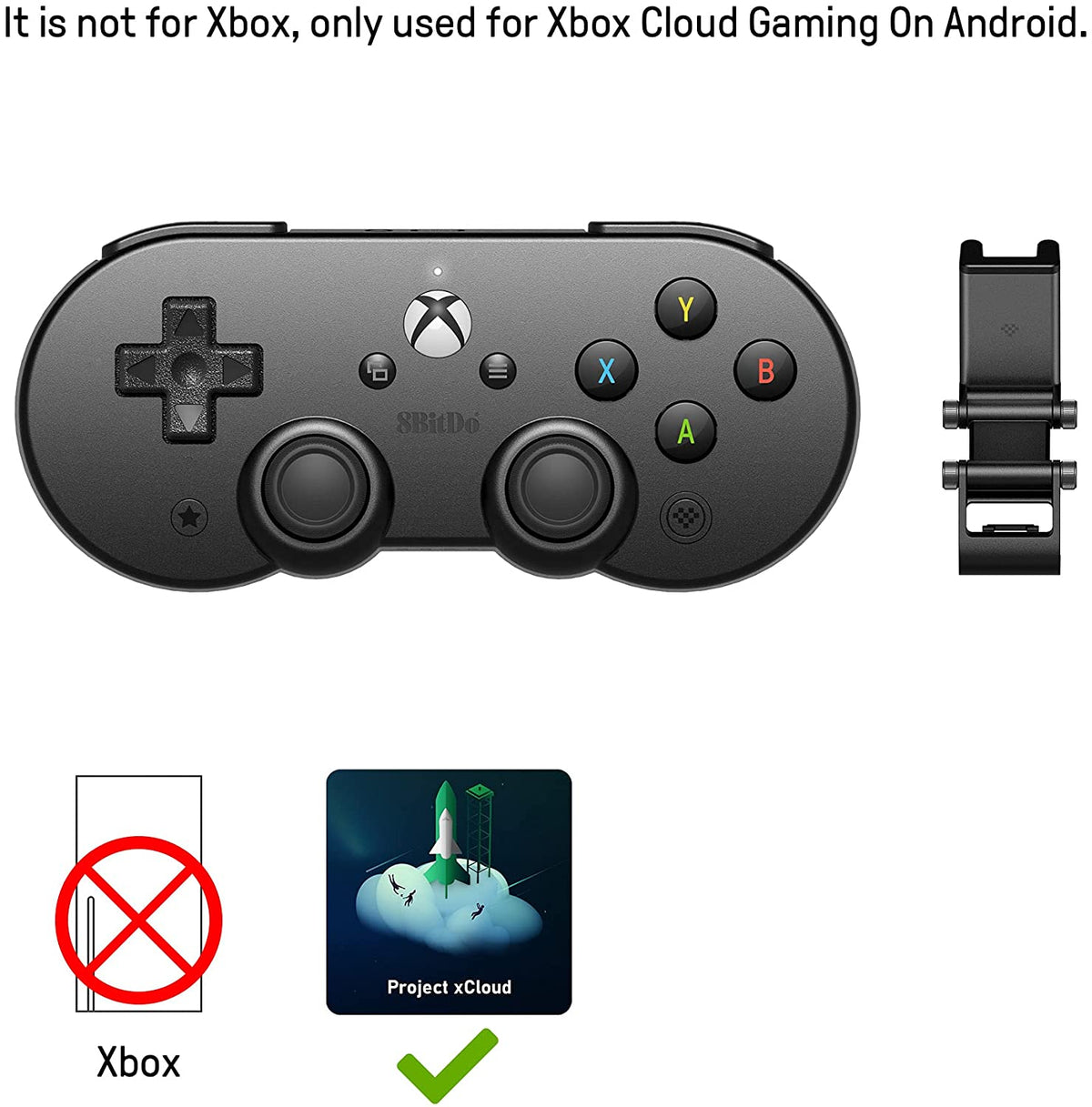 8Bitdo SN30 Pro Xcloud Controller + Clip (Android) Gamesellers.nl