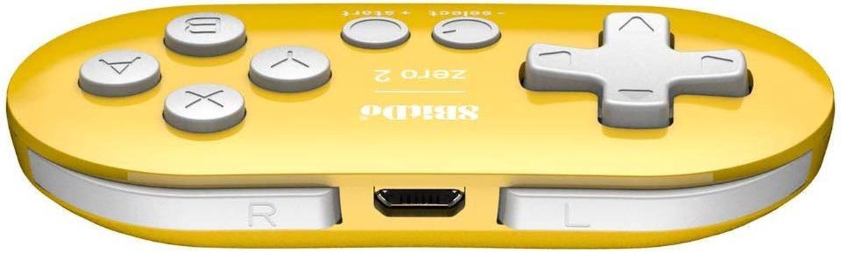 8BitDo Zero 2 bluetooth controller Yellow Edition Gamesellers.nl